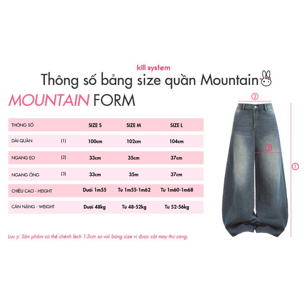 Kill System Mountain Jeans (Pre-order) - Em Clothing