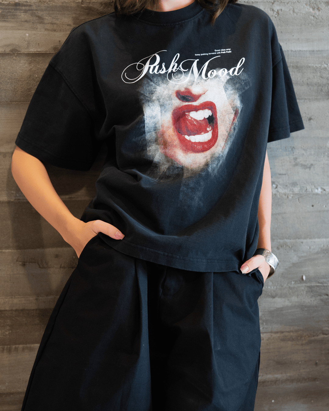 Push Push Push Mood Tee (Boxy Fit) (Pre-order)