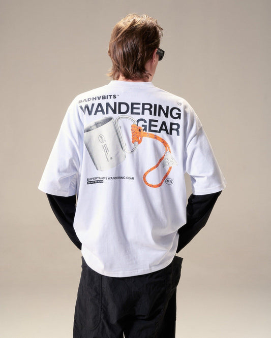 Bad Habits S-Wanderlust Gear Tee - White