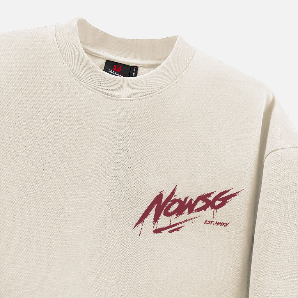 Now Saigon Needs Of Wisdom Signature Tee - Cream