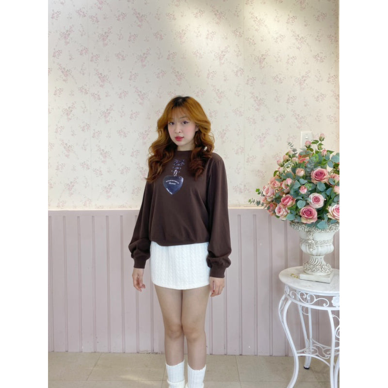 Mania Cutie Silver Heart Top