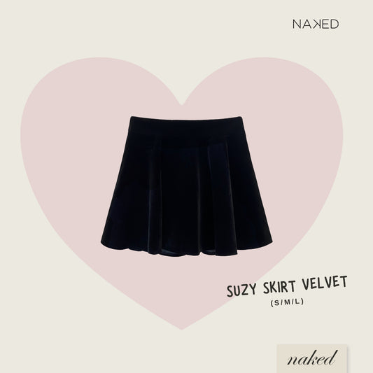 Nakedbyv Suzy Velvet Skirt (Pre-order)