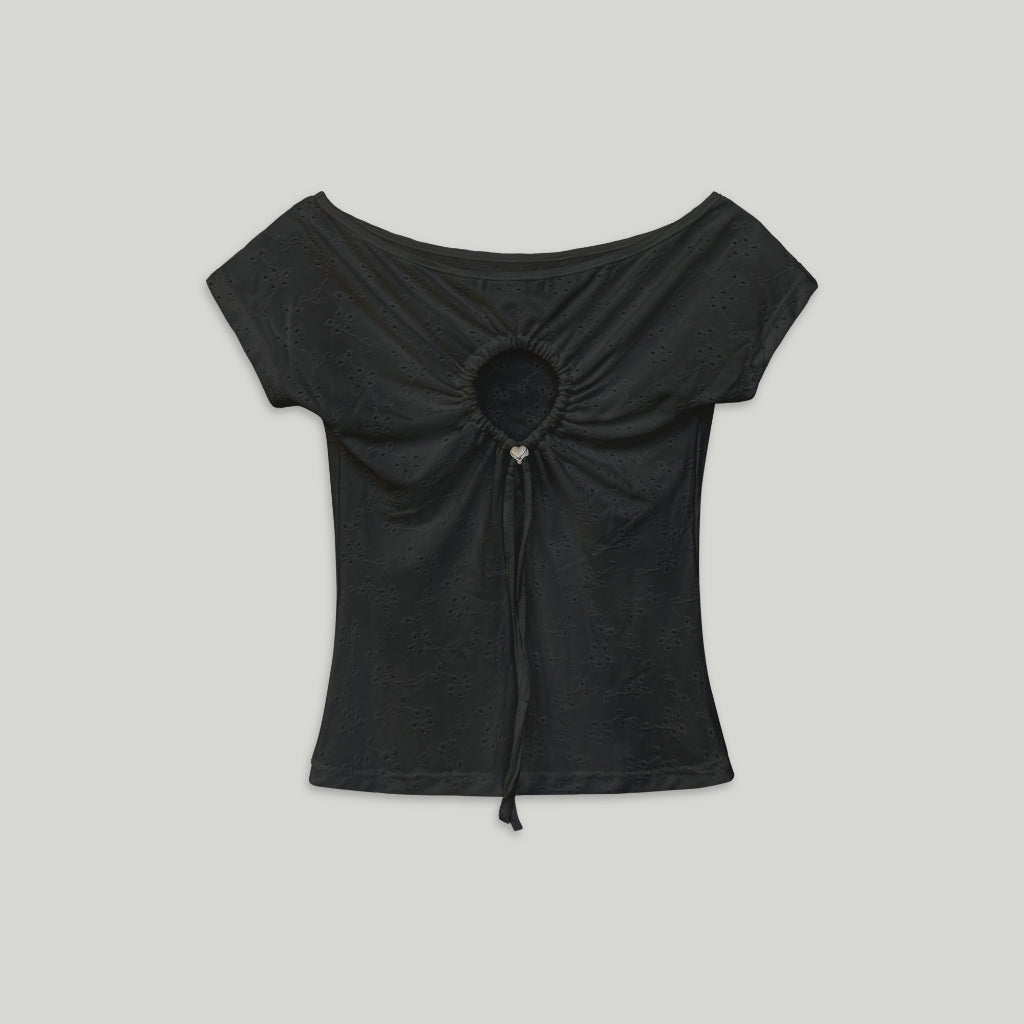 Nakedbyv Cut-Out Heart Top (Pre-order)