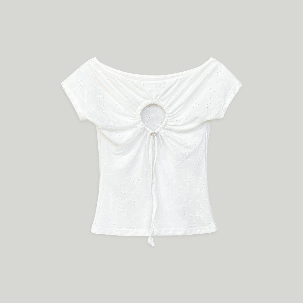 Nakedbyv Cut-Out Heart Top (Pre-order)