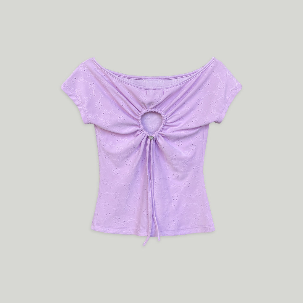Nakedbyv Cut-Out Heart Top (Pre-order)
