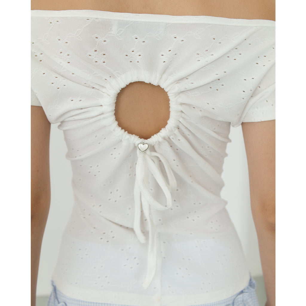 Nakedbyv Cut-Out Heart Top (Pre-order)