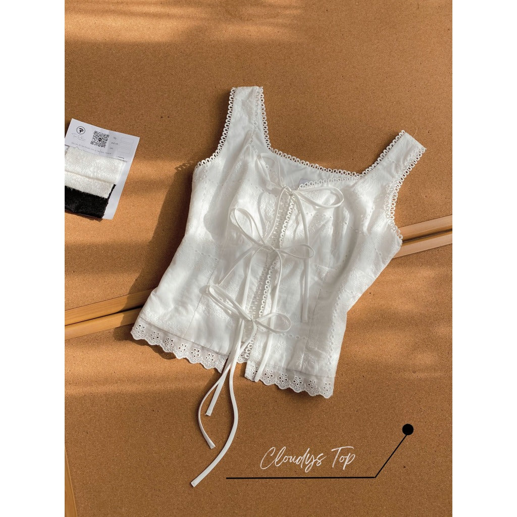 Nhien Vintage Cloudys Top (Pre-order)