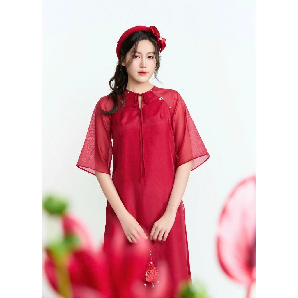 Aguja Kieu Quyen Four-Panel Ao Dai (Pre-order)
