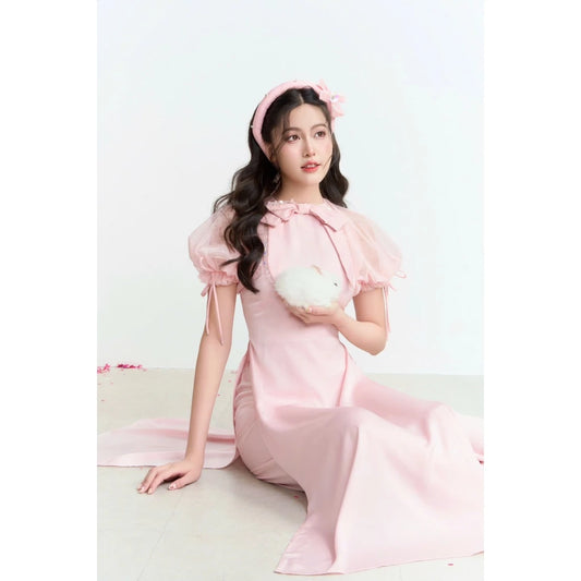 Aguja An Cat Pink Ao Dai (Pre-order)