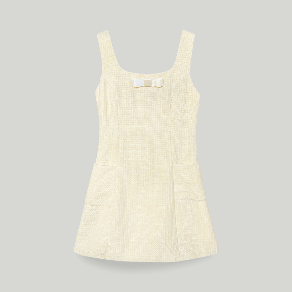 Nakedbyv Tweed Teatime Pinafore Dress (Pre-order)