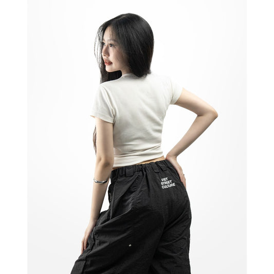 Now Saigon Button Nylon Pants