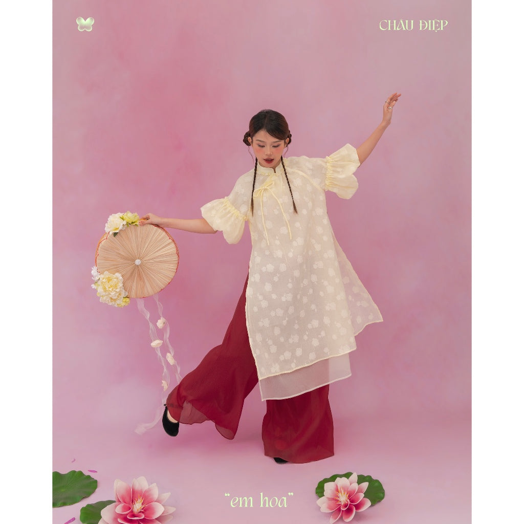 Nakedbyv Em Hoa Ao Dai (Pre-order)