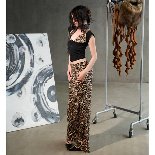 Madebykinh Brown Leopard Skirt