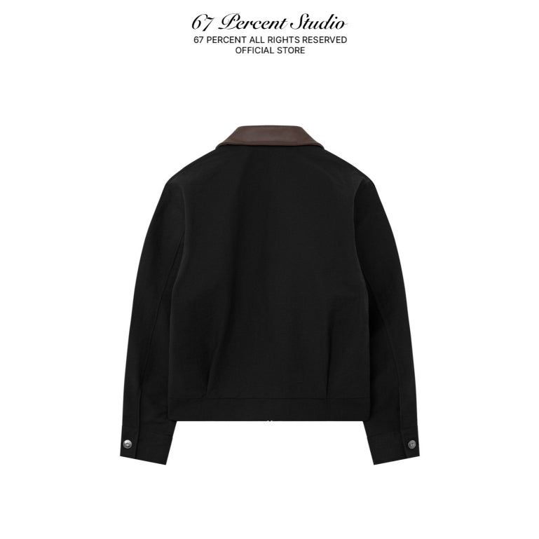 67percent Leather Collar Jacket