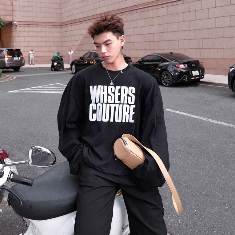 WHOSE Embroidered Long-Sleeve T-Shirt