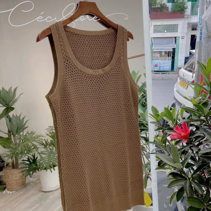 Ceci Sleeveless Knit Top
