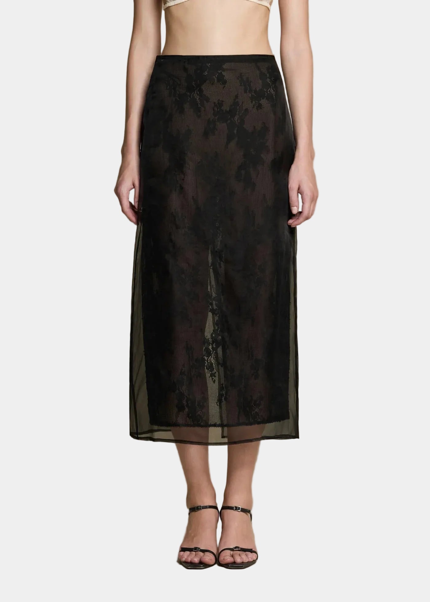 Huong Boutique Translucent Two-layer Skirt