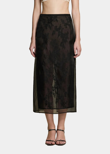 Huong Boutique Translucent Two-layer Skirt