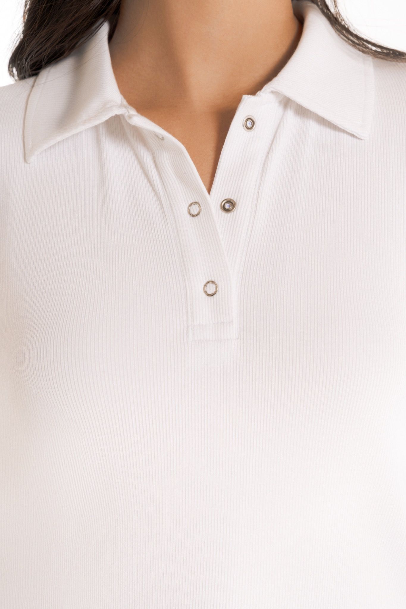 Libe Long Sleeves Polo Top (Pre-order)