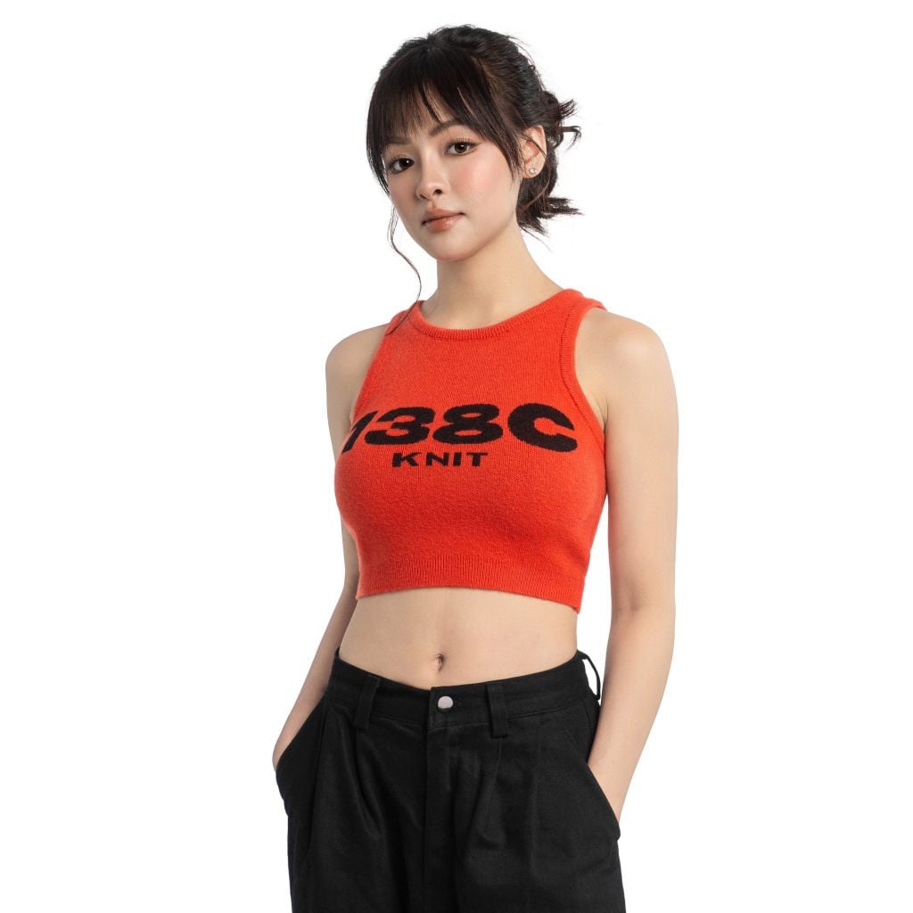 138Cknit Passionate Love Knit Croptop
