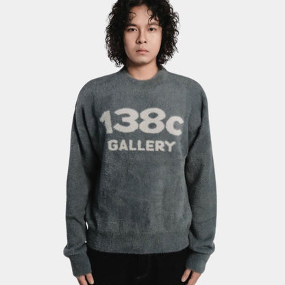 138Cknit True Love Knit Fuzzy Sweater