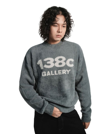 138Cknit True Love Knit Fuzzy Sweater