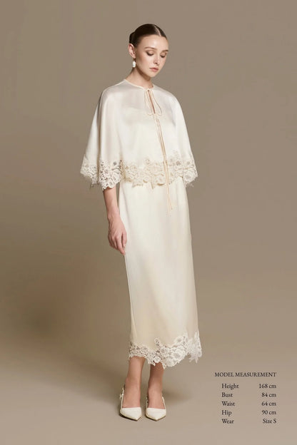 Huong Boutique Velour Silk Cape