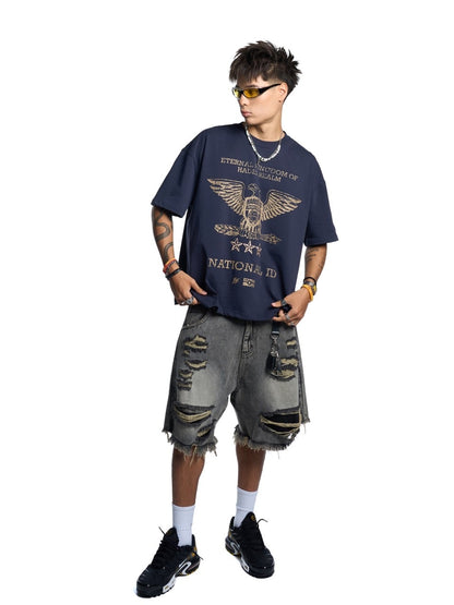 Hades Star Crush Wash Jean Shorts