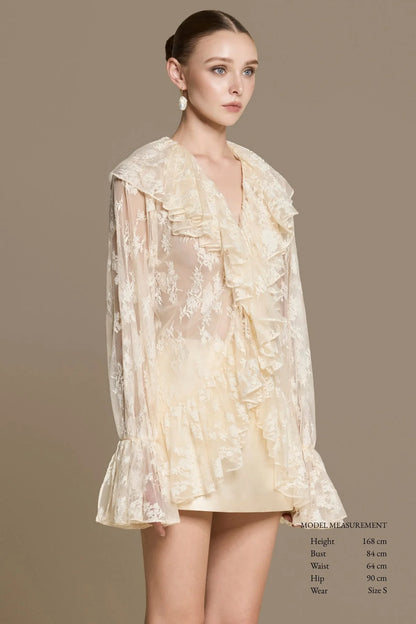Huong Boutique Romantica Lace Blouse