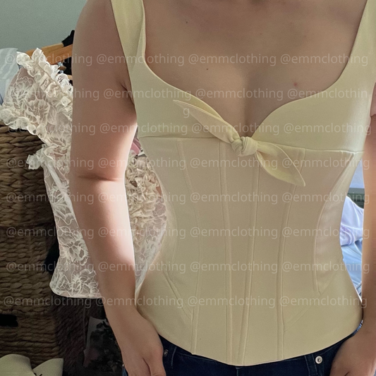 Yellow Petal Fall Corset - Delivery in 48h