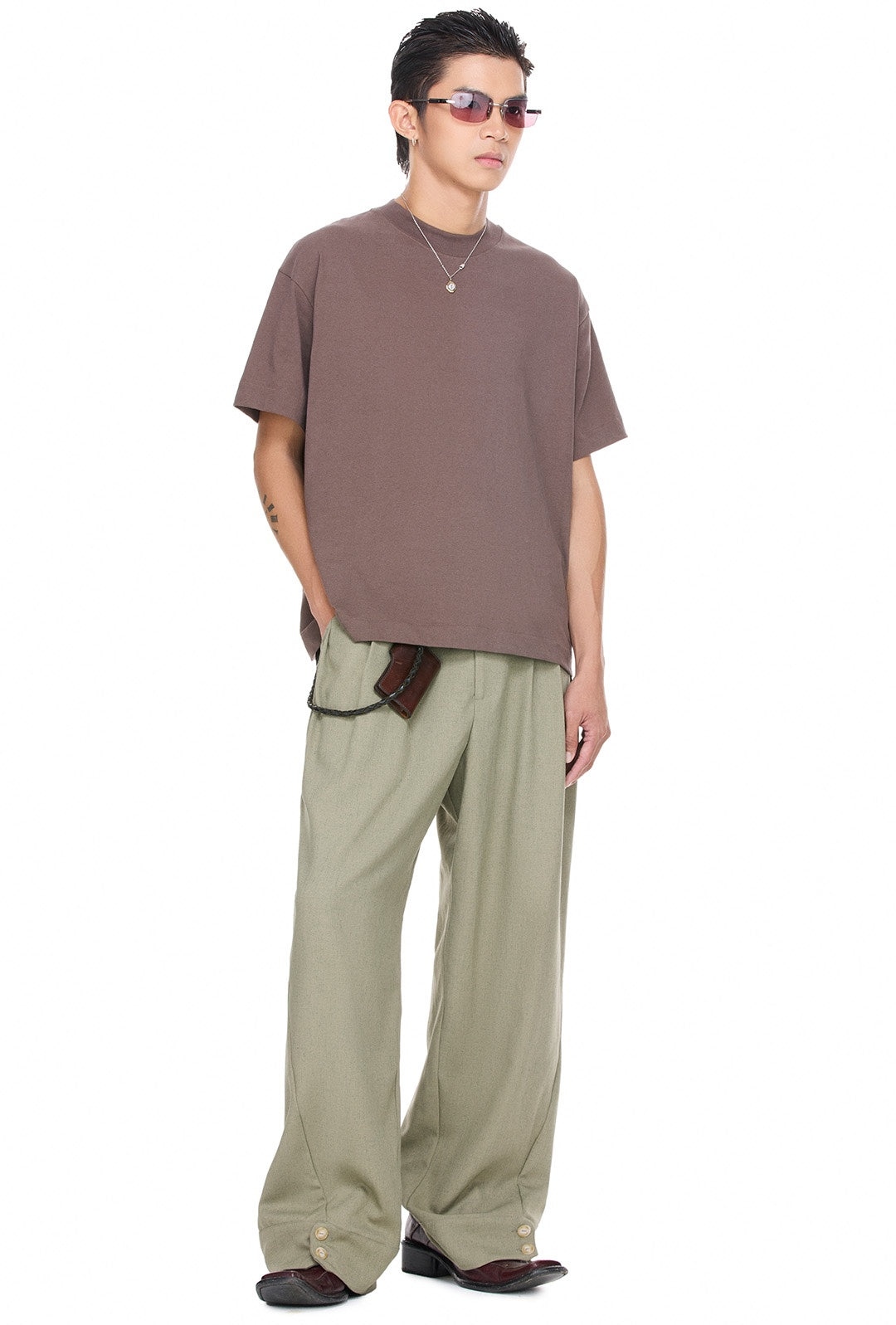 The Beuter Blank Mocha Boxy T-Shirt