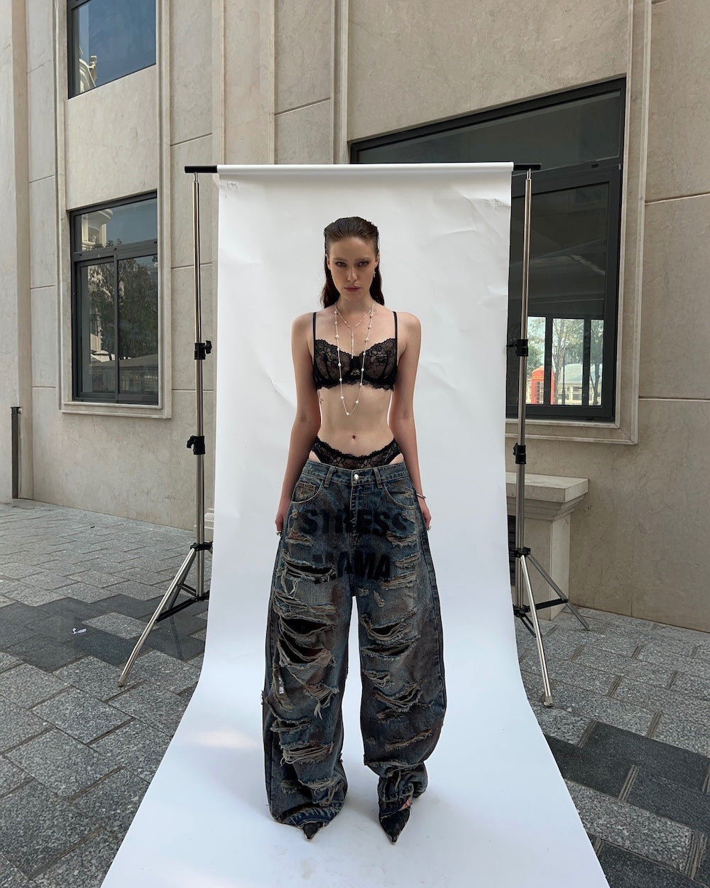 Stressmama Destroyed Jeans (Ready to ship)