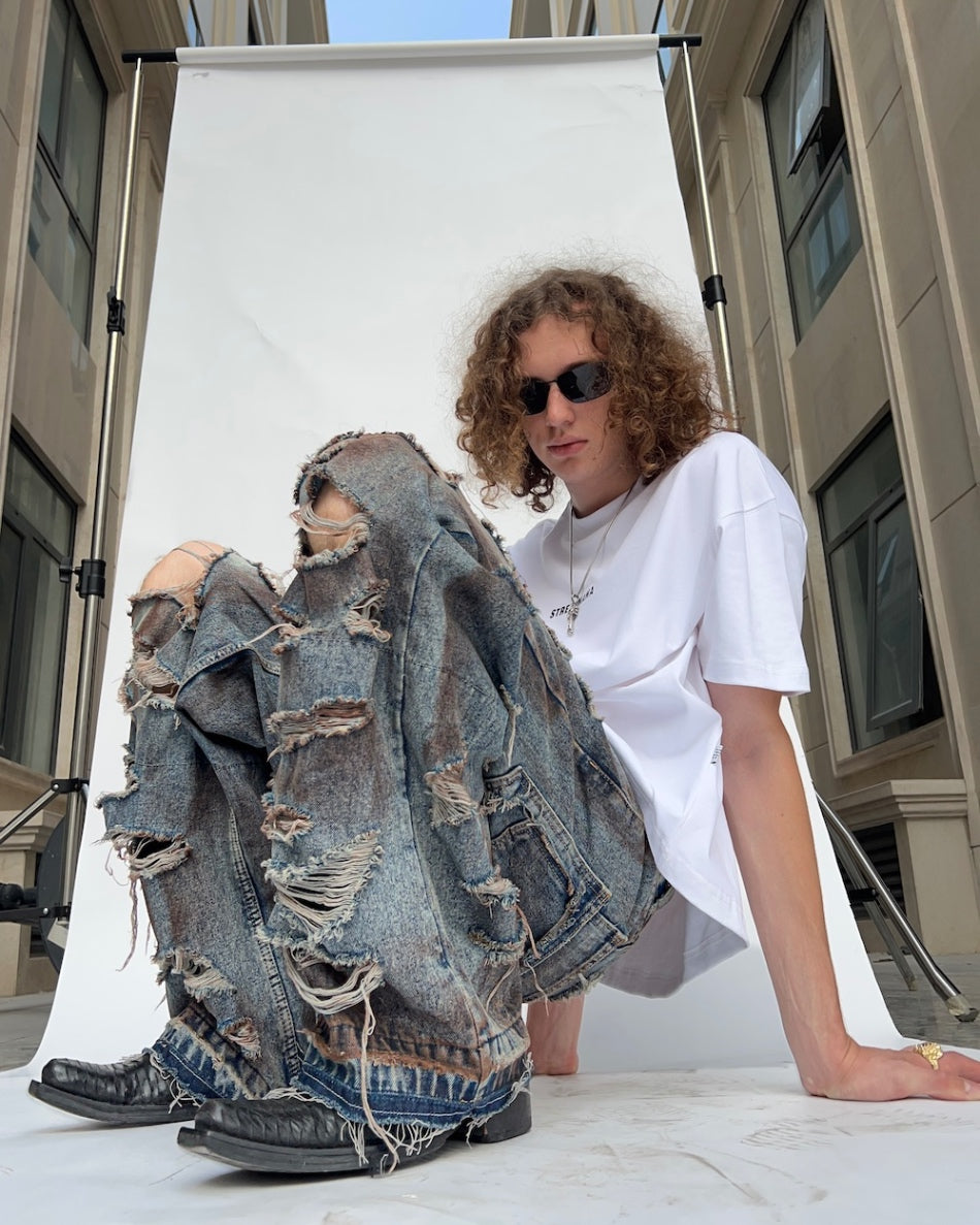 Stressmama Destroyed Jeans (Ready to ship)