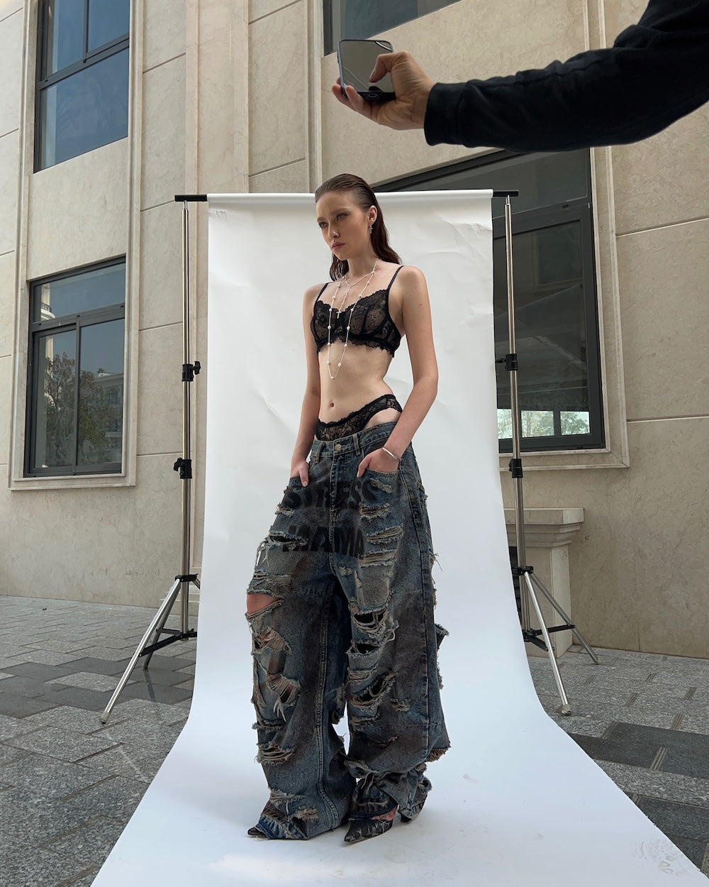 Stressmama Destroyed Jeans (Ready to ship)