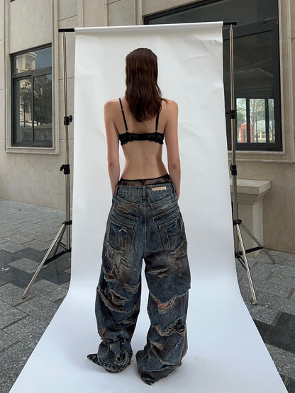 Stressmama Destroyed Jeans (Ready to ship)