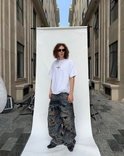 Stressmama Destroyed Jeans (Ready to ship)