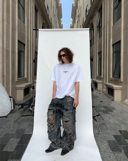 Stressmama Destroyed Jeans (Ready to ship)