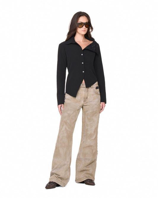 The Beuter Wmns Asymmetric Shirt - Black