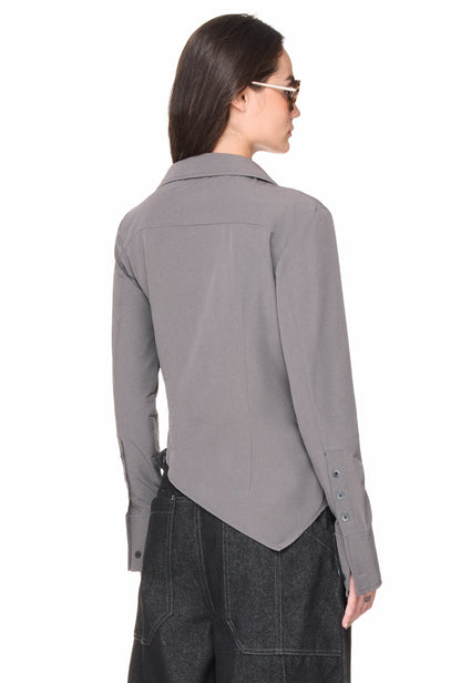 The Beuter Wmns Asymmetric Shirt - Grey