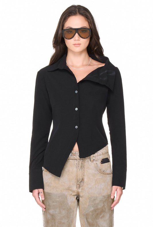 The Beuter Wmns Asymmetric Shirt - Black