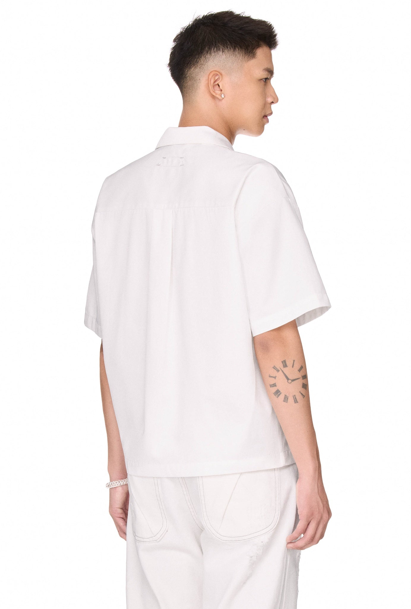 The Beuter Appliqu�� Button Up Shirt - White