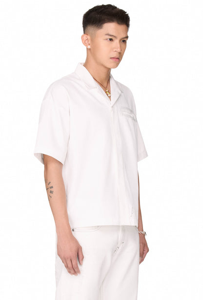 The Beuter Appliqu�� Button Up Shirt - White