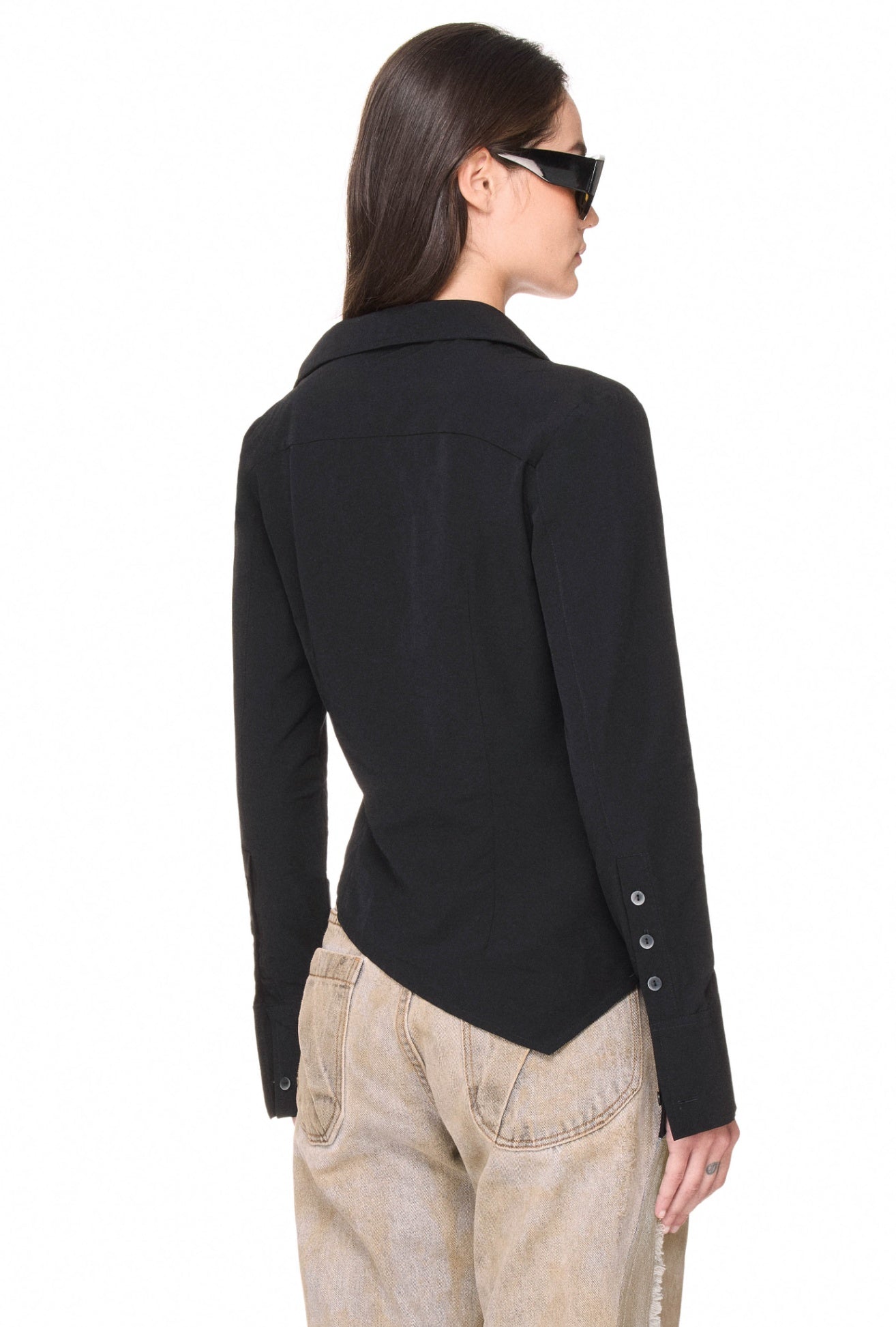 The Beuter Wmns Asymmetric Shirt - Black