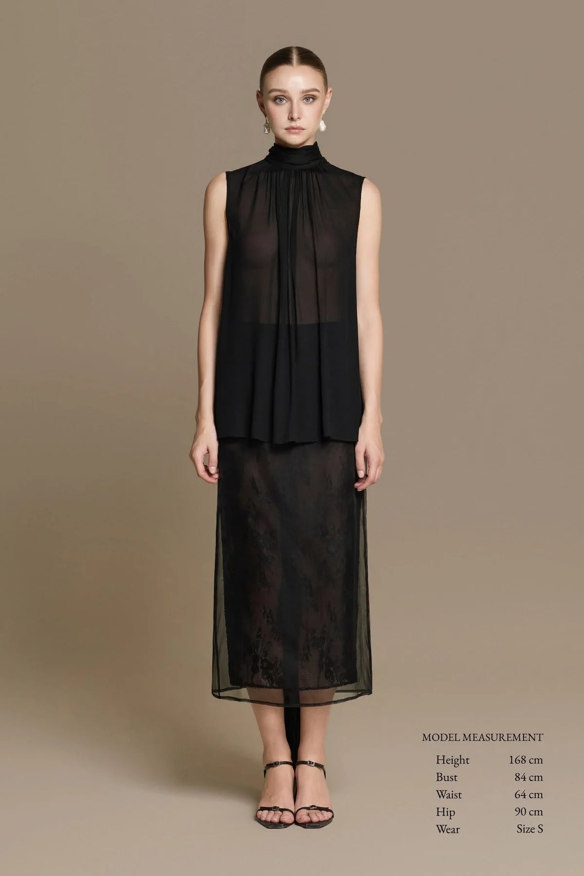 Huong Boutique Translucent Two-layer Skirt