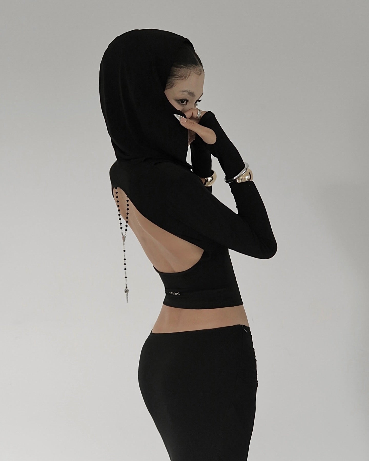 Crescent Raven Top