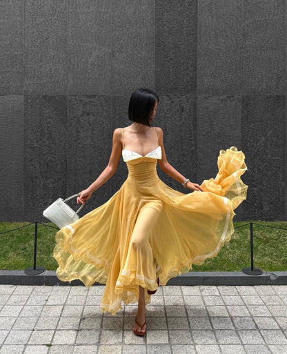 Huelleyrose Liane Dress Yellow