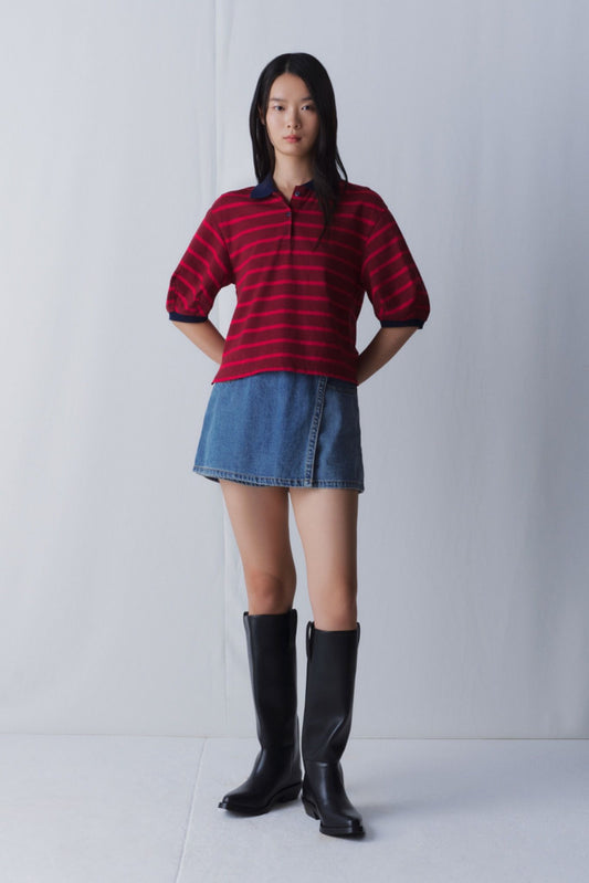Libe Boxy Polo Top (Pre-order)