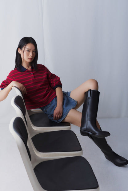 Libe Boxy Polo Top (Pre-order)