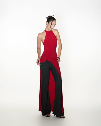 Crescent Camelia Top