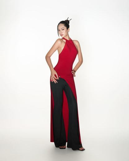 Crescent Camelia Top